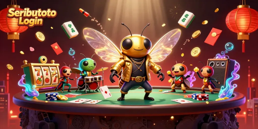Engage with the ultimate Seributoto Login experience through vibrant casino elements and exciting characters.