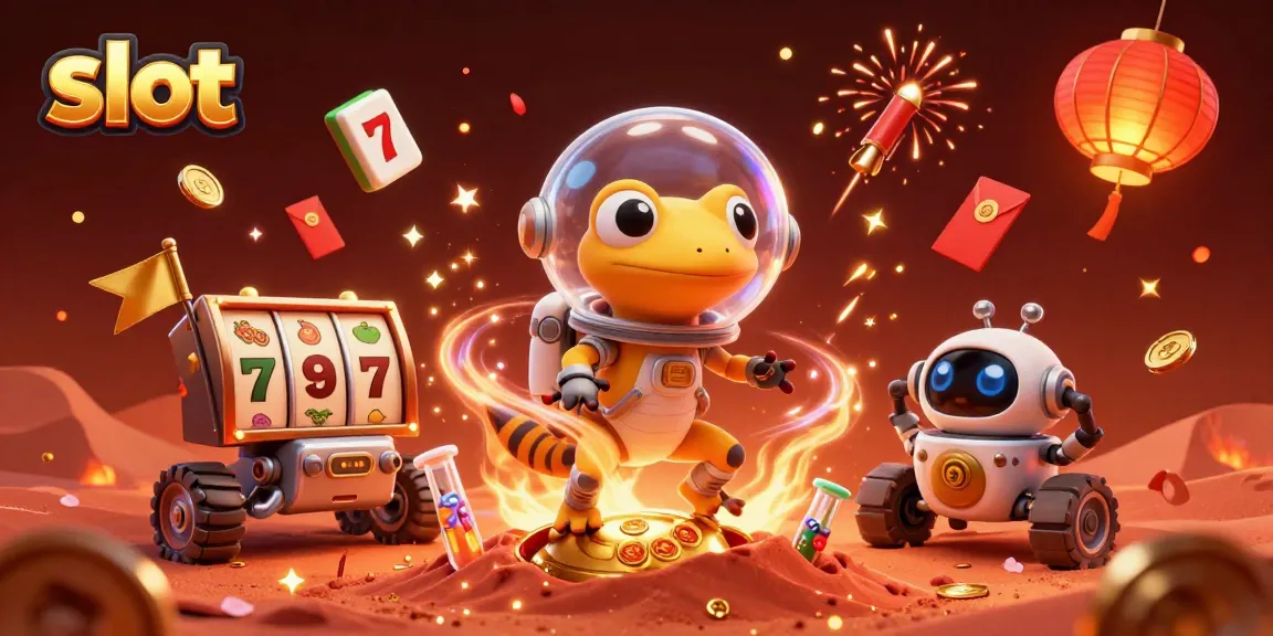 Slot menawarkan pengalaman menarik dengan mesin slot dan karakter alien yang unik.
