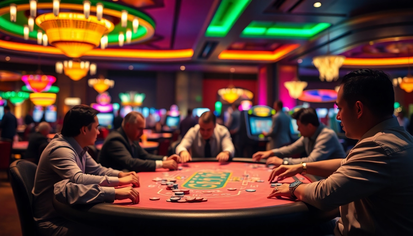 Rasakan keseruan di dingdongtogel.net dengan pemain kasino yang berinteraksi di meja permainan.