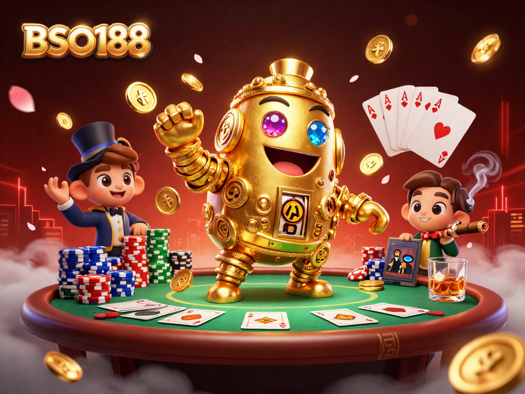 Experience thrilling poker action with BSO188 in an exciting casino setting.
