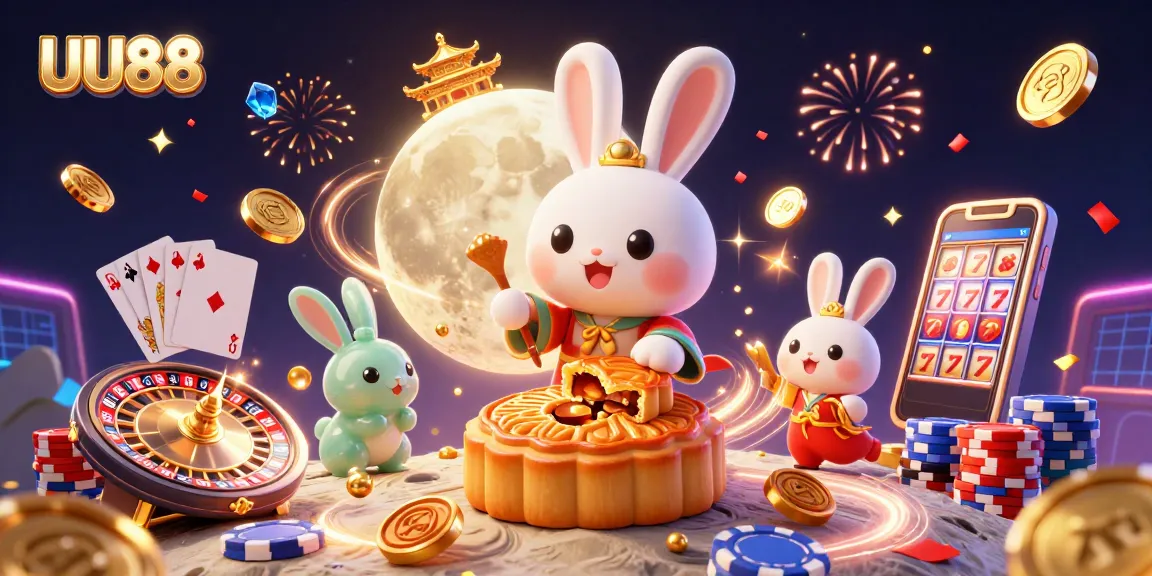 Experience thrilling wins with UU88, showcasing a vibrant scene of luck and fortune in a casino.