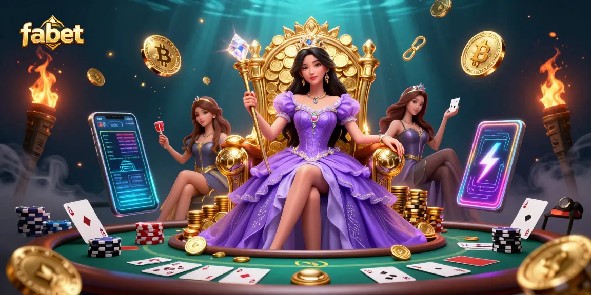 Experience gaming excitement with Fabet's vibrant poker scene featuring stunning casino elements.