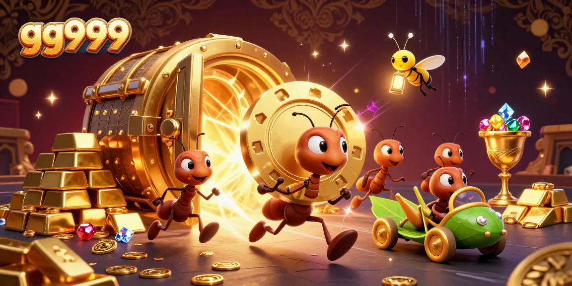 Menangkan jackpot berkat pengalaman luar biasa di gg999 dengan simbol slot dan chip emas.