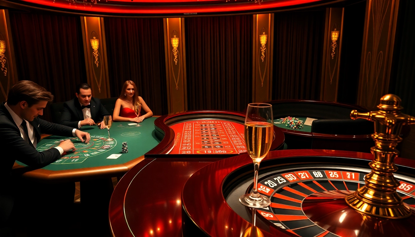 Kaisar 888 players eagerly placing bets at a luxury casino table, surrounded by vibrant chips and excitement.