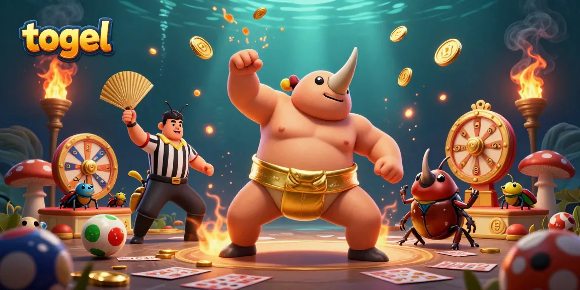 Menangkan togel dengan meriah saat juara belalang dan peserta kecil bersorak di arena.