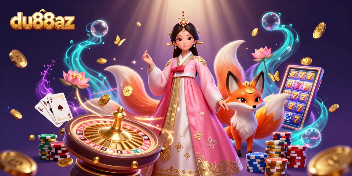 Experience excitement at du88az with a luxurious casino scene filled with good luck charms and sparkling treasures.