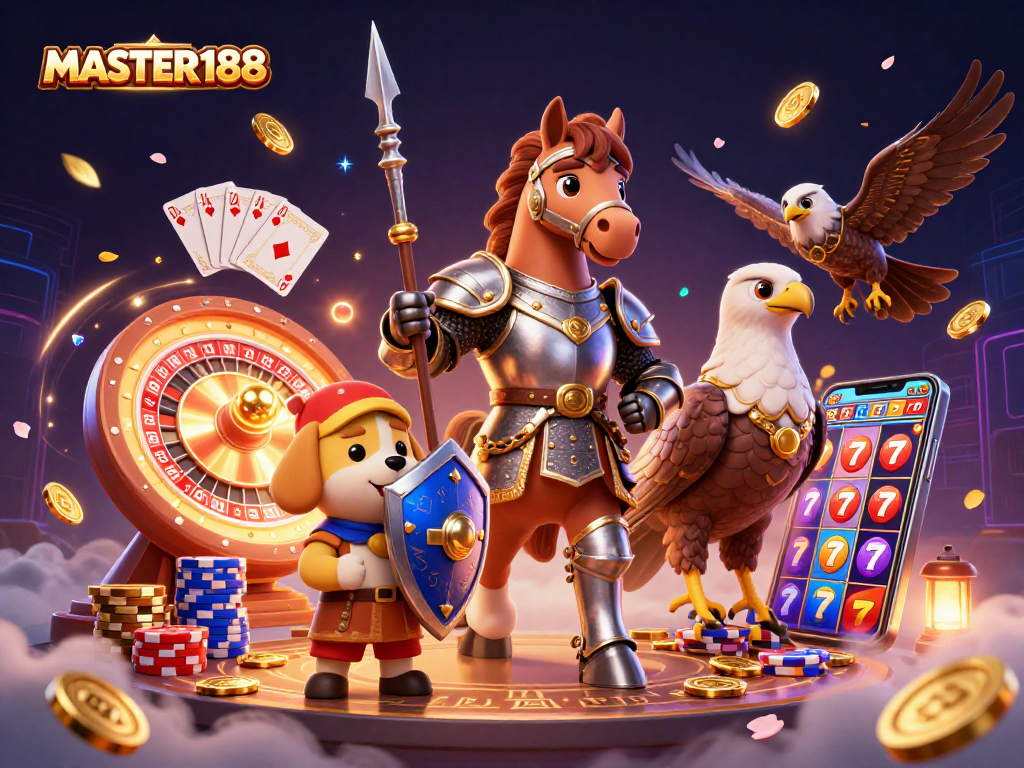 Experience thrilling gameplay at MASTER188 with a knightly adventure in the casino realm!