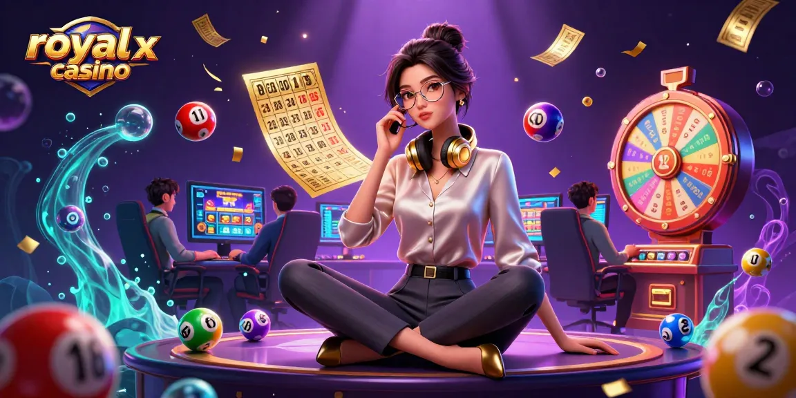 Experience royal x casino excitement with vibrant games and lively interactions in this 3D illustration.