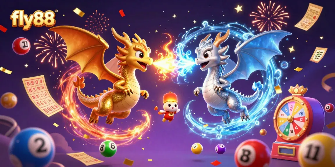 Engage with fly88's vibrant casino adventure featuring dynamic dragons and exciting game elements.