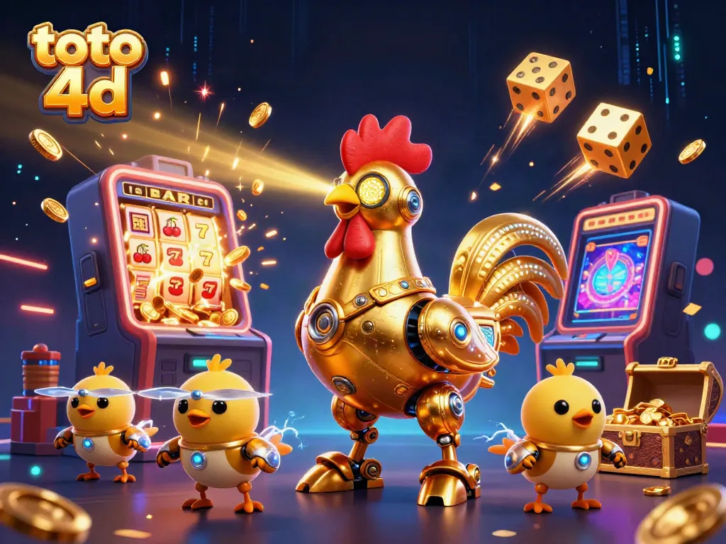 Engage with exciting toto 4d lottery gameplay featuring a dynamic scene of vibrant casino elements.