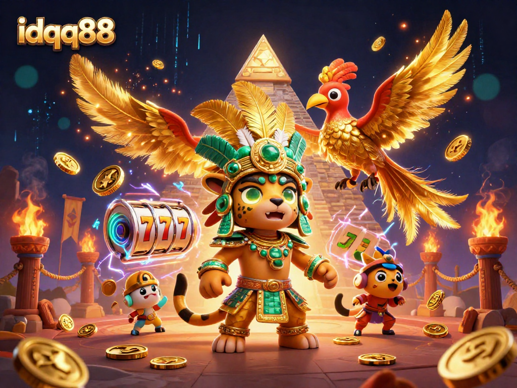 Spin the reels at idqq88 and discover vibrant casino action with a Mayan theme.