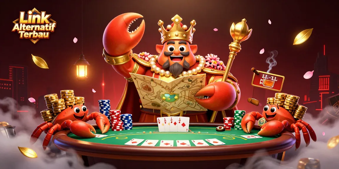 Engage with Link Alternatif Terbaru while enjoying high-stakes poker with a golden crab emperor.