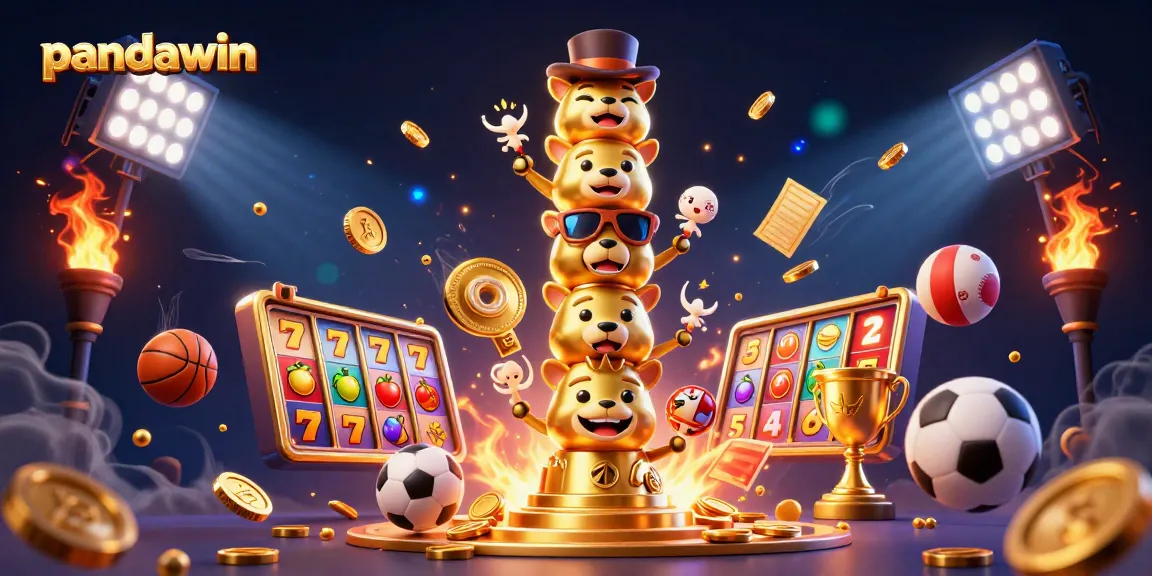 Experience the thrill of winning at pandawin with vibrant slot reels and playful animal expressions all around.
