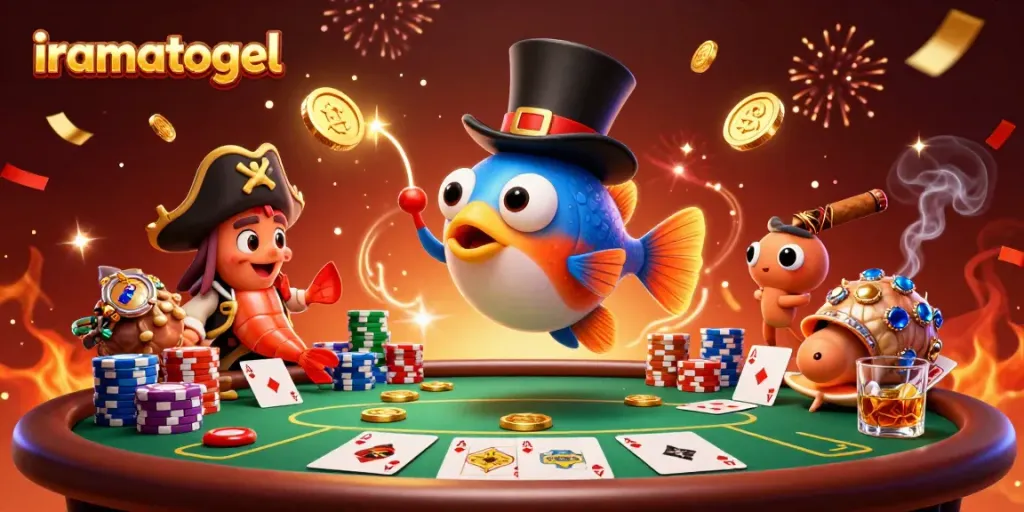 Experience thrilling wins with iramatogel featuring an anglerfish, pirate shrimp, and gemstone snail.