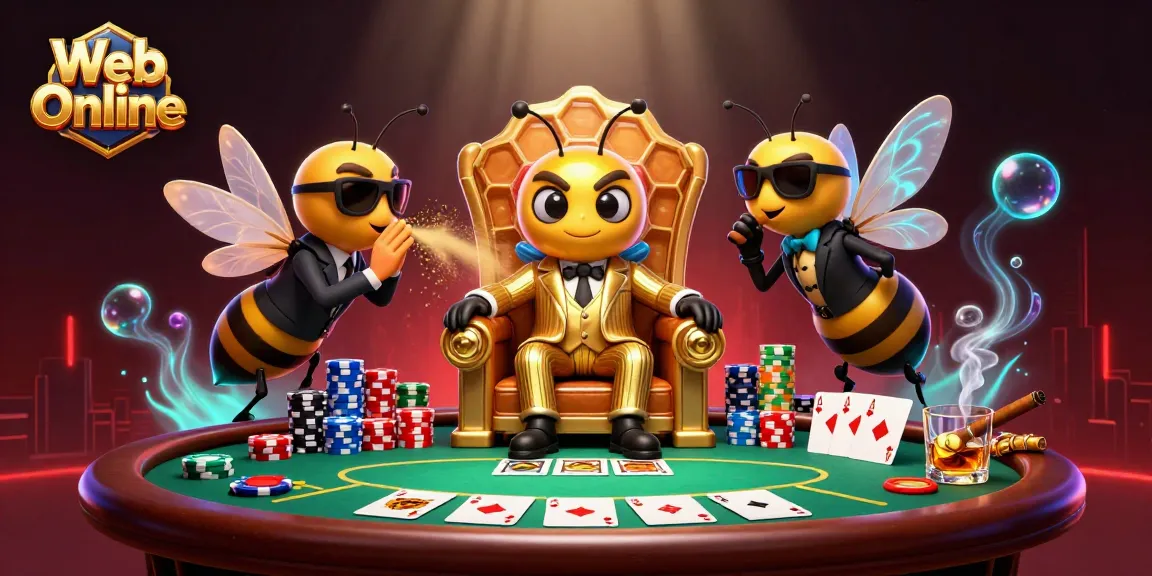 Experience thrilling gameplay at Web Online with this vibrant casino scene featuring animated characters.