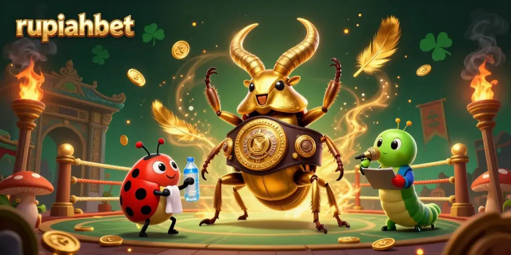 Experience the thrill of gaming with rupiahbet, featuring dynamic casino elements and vibrant characters.