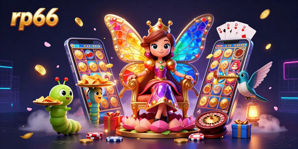 Experience thrilling gaming at rp66 with an enchanting butterfly queen and dynamic game elements.