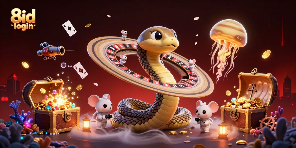 Engage with the exciting 8id login environment, where players explore vibrant casino elements and cosmic themes.