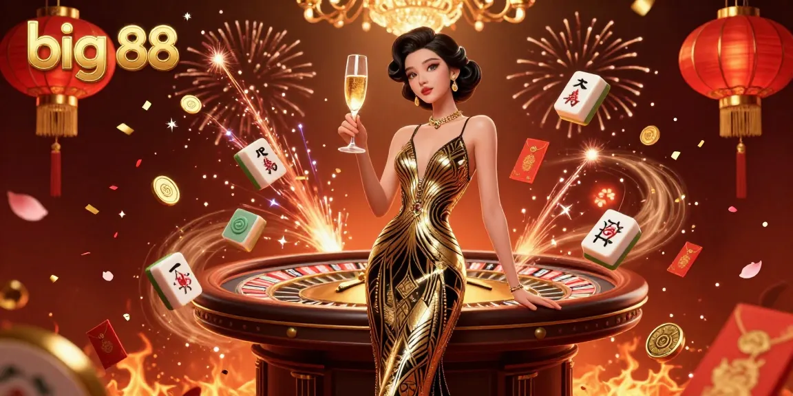 Experience the excitement of big 88 casino games with elegant decor and vibrant elements