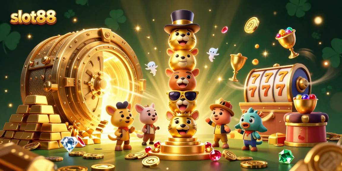 Engage in the excitement of slot88 with vibrant treasures and animated casino elements.