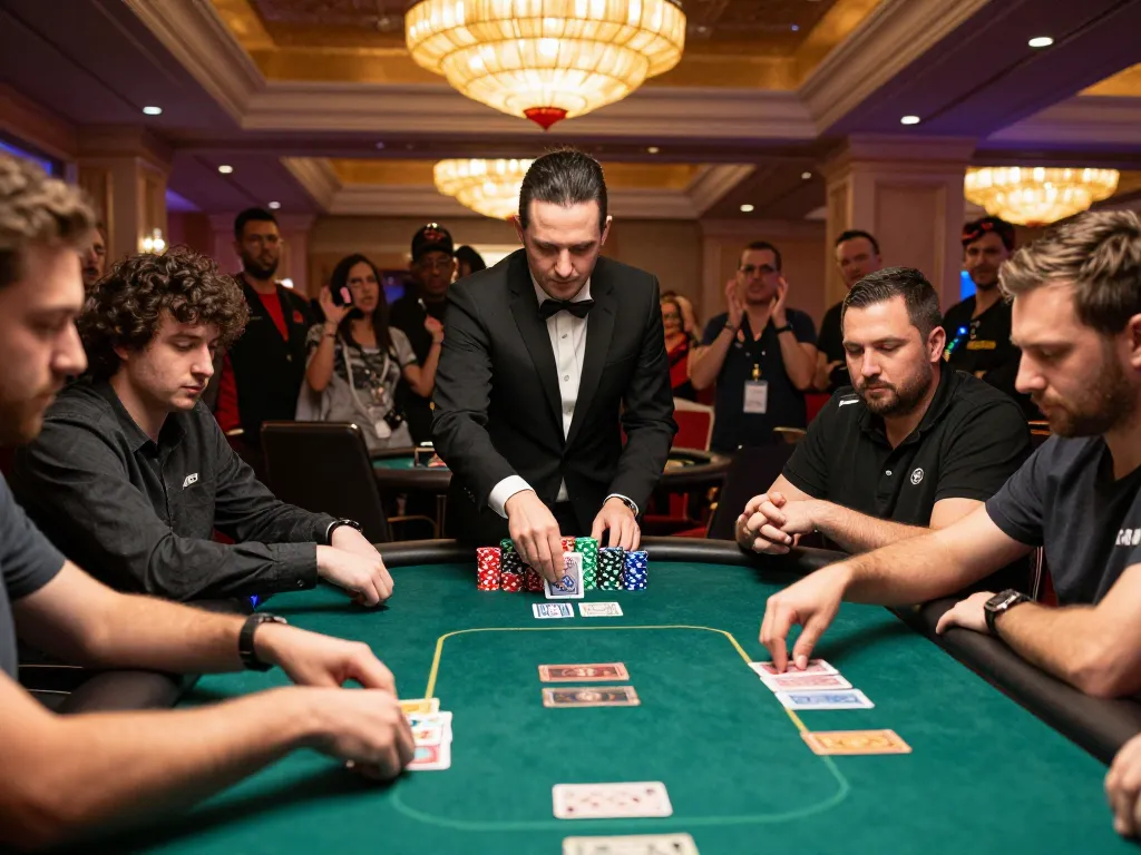 LGO GOAL poker game highlights thrilling bets and strategy in an upscale Las Vegas casino.