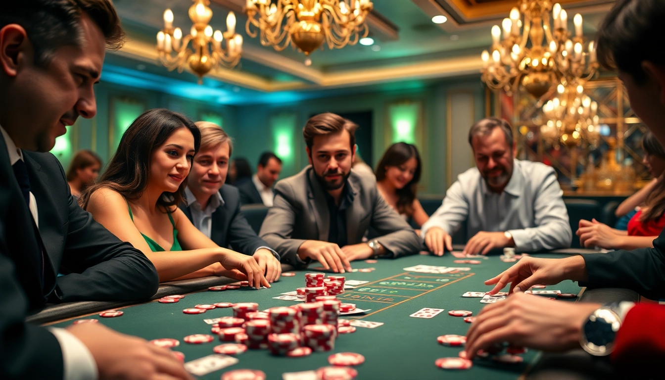 Permainan situs bossmahjong yang mendebarkan dengan pemain serius di meja poker.