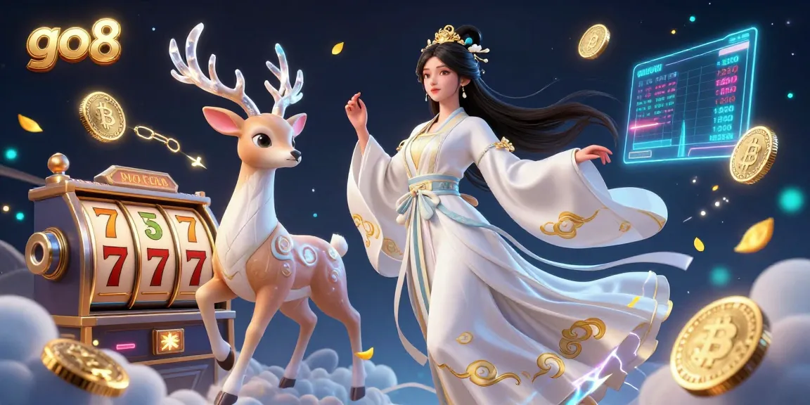 Experience thrilling gameplay at go8 with vibrant coins and rich gaming elements in a stunning scene.