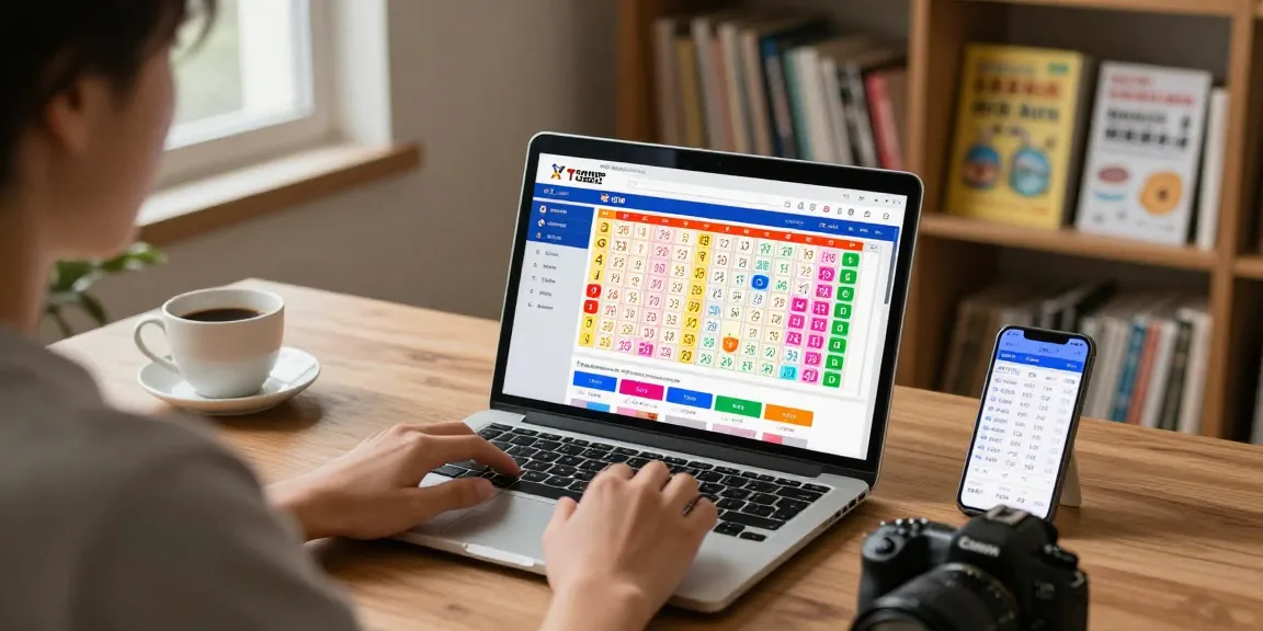 Tampilan togel online dengan pengguna mengakses situs di laptop sambil menikmati kopi di rumah.