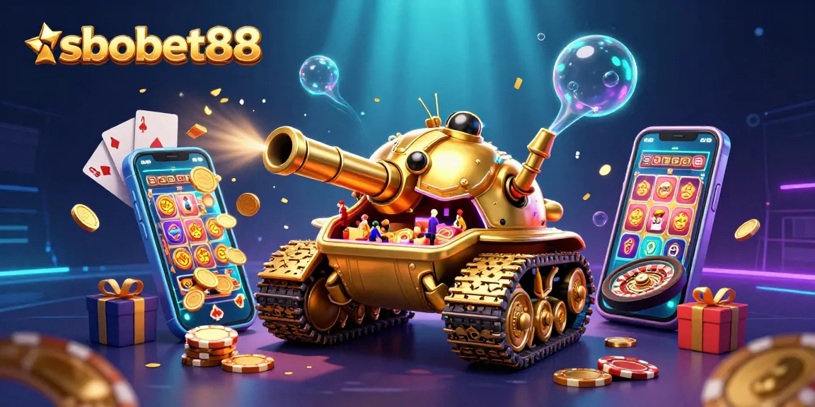 Permainan sbobet88 memberikan harta karun dengan tank kasino bertema yang unik dan atraktif.