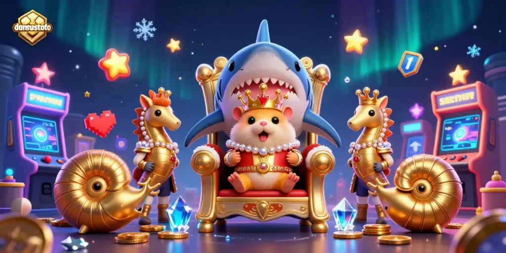 Permainan densustoto meriah dengan raja hamster emas dan pengawal seahorse dalam suasana kasino