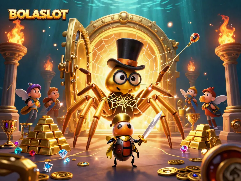 Engage in BOLASLOT action with exciting gameplay in a vibrant casino scene packed with treasures.