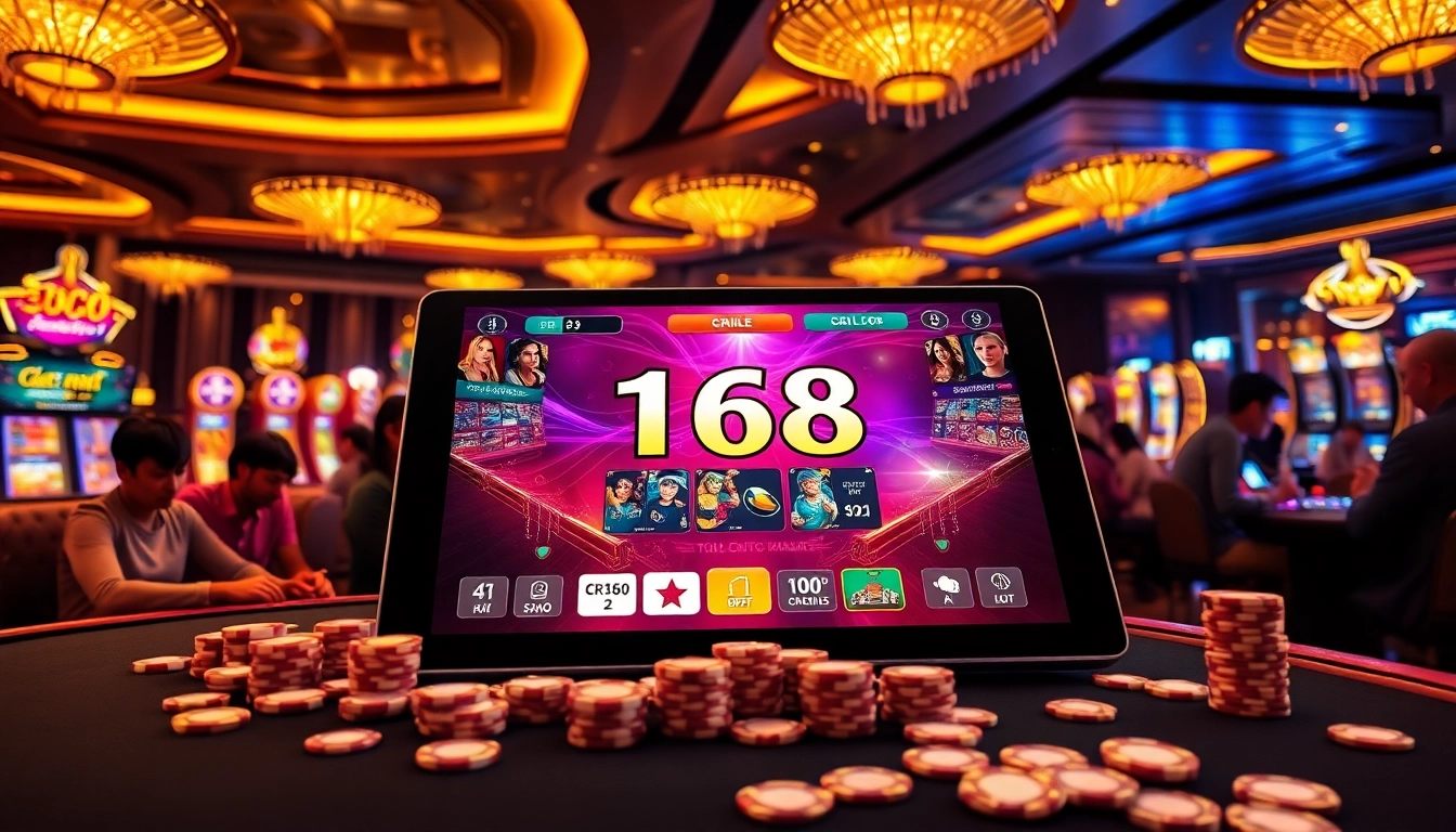 Experience the thrill of the C168 game with dynamic casino action at a vibrant gaming table.