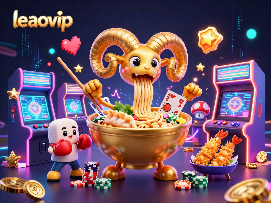 Permainan judi menarik di leaovip dengan karakter 3D menarik, menampilkan suasana kasino yang cerah.