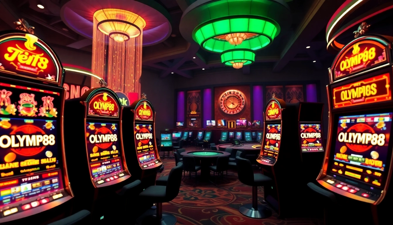 Experience the thrill of winning at OLYMPUS88 with exciting slot machines and vibrant casino ambiance.