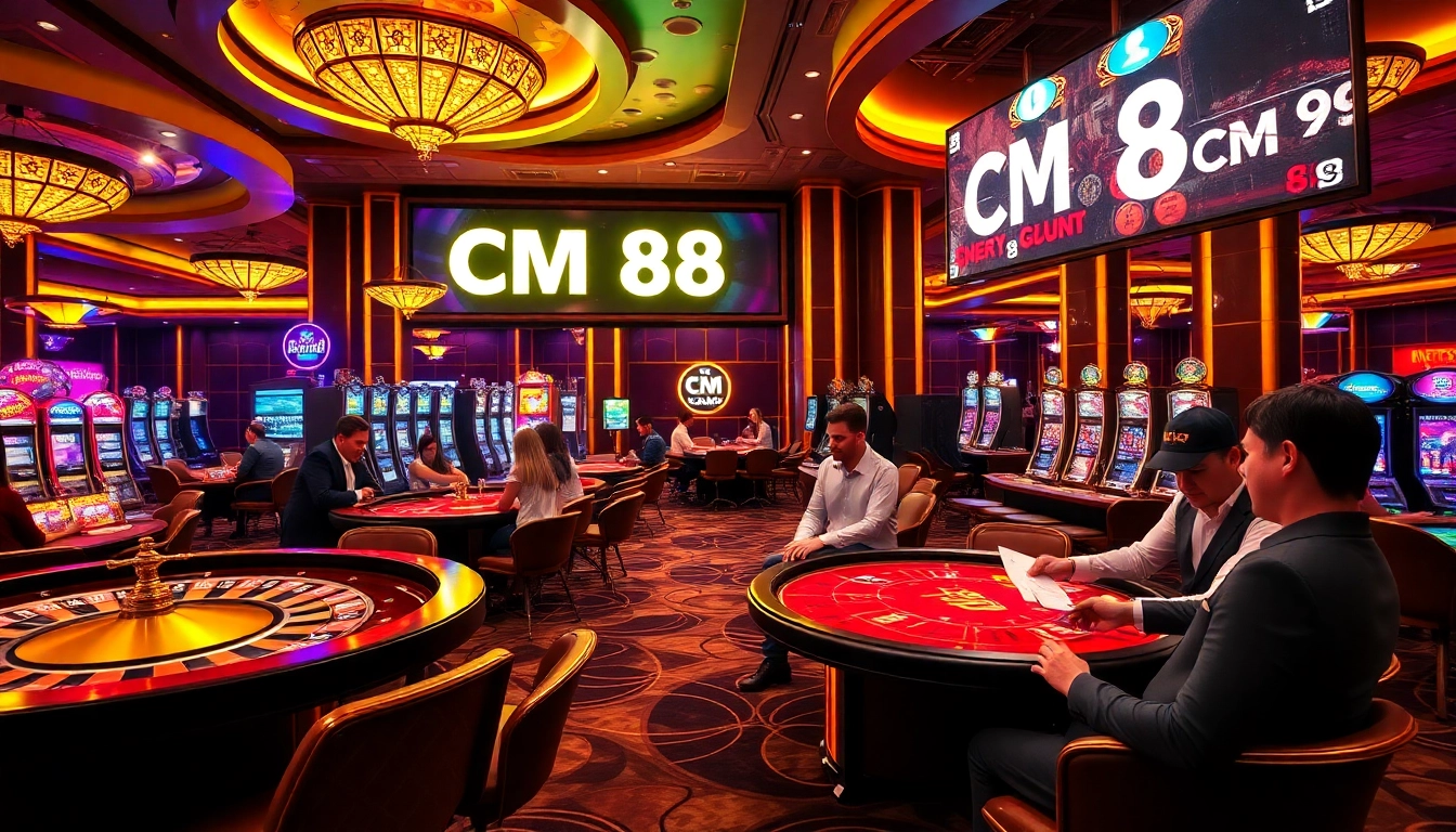 Experience thrilling games at CM 88 Casino with luxurious tables and engaging gameplay.