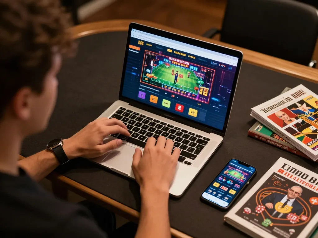 Experience DAFTAR IDNSCORE through an engaging online gaming session at home, highlighting strategy and excitement.
