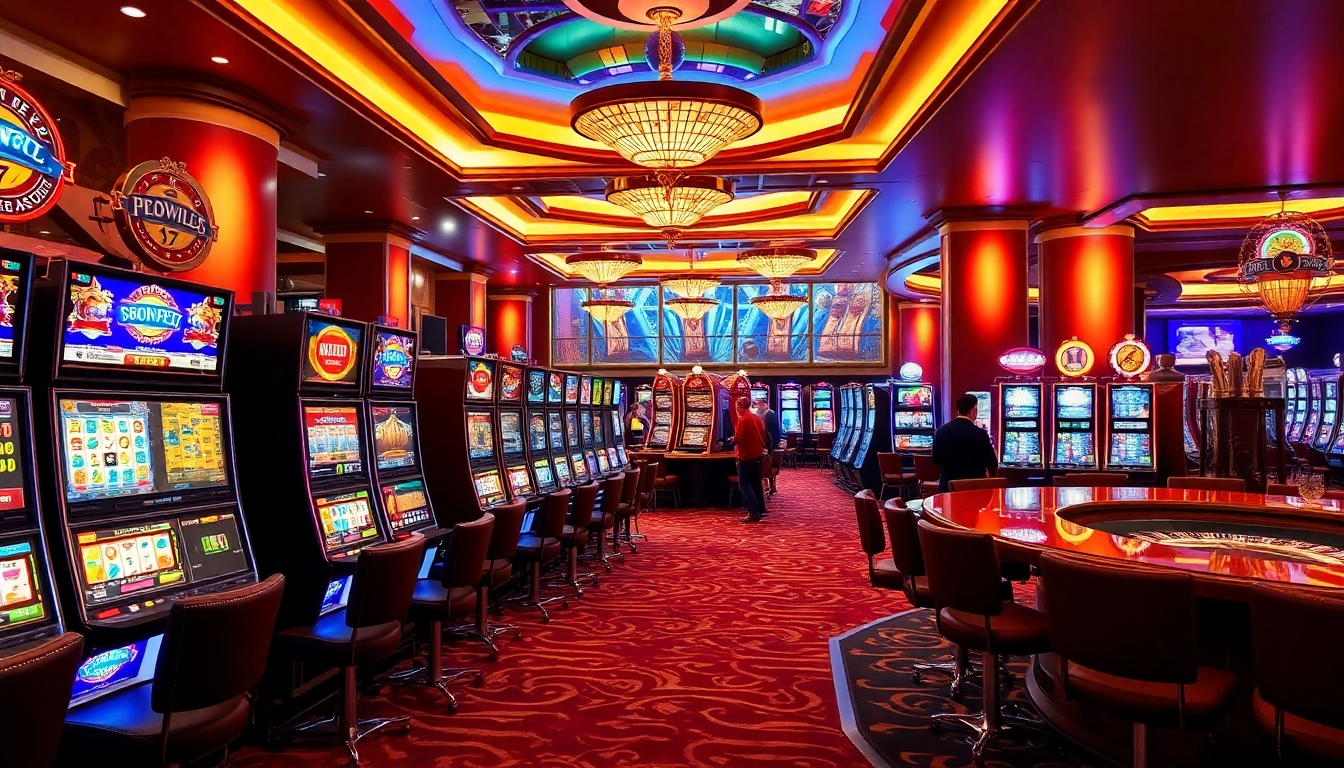 Join the thrill of slot online gaming in a vibrant casino filled with exciting machines.