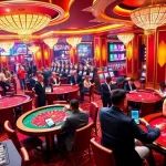 Experience the electrifying atmosphere of gambling at SV 368, featuring poker tables and vibrant slots.