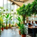 Erleben Sie den Weed Club Lloret De Mar mit einer einladenden Atmosphäre und entspannten Gästen.