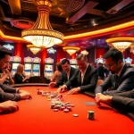 Engage in high-stakes poker action at a luxurious casino table highlighting https://tg88.sale/ with colorful chips.