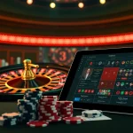 Experience thrilling gameplay at 789f.site/ with vibrant casino elements including roulette and poker.