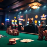 Experience the thrill of CM88 at a luxury casino poker table filled with vibrant chips and cards.