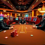 Exciting gambling scene at 78Win Com with poker action and slot machines in vibrant colors.