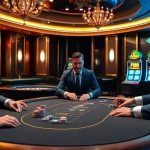 Engaged players at F168's elite poker table, highlighting excitement and high stakes in gambling.