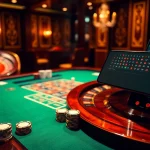 Experience rút tiền s8 with a luxurious casino scene, featuring rich colors and high-end gaming elements.