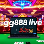 Experience the excitement of gg88 live in a vibrant online casino setting filled with slot machines.