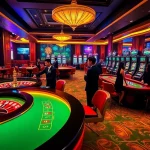 Experience the excitement at trang chủ MMOO's online casino with vibrant gaming tables and slot machines.