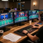 Engaging in strategic online blackjack gameplay at Pakde4D's premium gambling platform