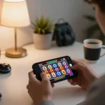 Play exciting slot games on OKESLOT through your mobile device in a cozy home setup