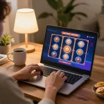 Nikmati permainan slot di rumah di oracleappshub, menampilkan suasana permainan online yang santai dengan grafik yang berwarna-warni.